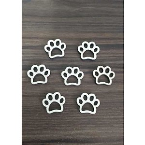 Aplique Patinha 50 unidades MDF Branco