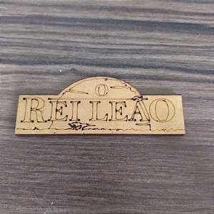 Aplique Rei Leão 6cm 10 unidades MDF