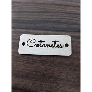Aplique Retangular 5cm personalizado 10 unidades MDF