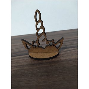 Aplique Unicórnio 10 unidades MDF