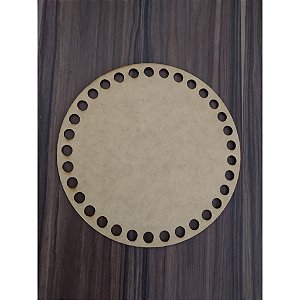 Base Circular MDF 9 cm para Crochê 5 unidades