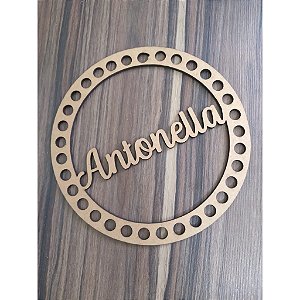 Base Mandala de Nome 15cm 2 unidades MDF