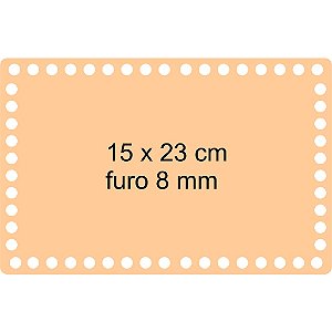 Base Retangular MDF 15 x 23 cm para Crochê 1 unidade