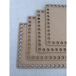 Base Retangular MDF 20 x 30 cm para Crochê 1 unidade