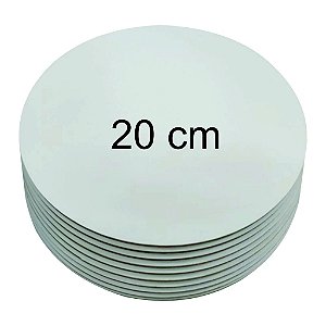Cake Board Circular 20cm 5 unidades MDF