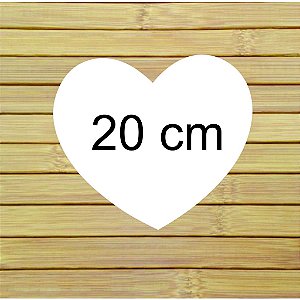 Cake Board Coração 20 cm para confeitaria MDF 2 unidades
