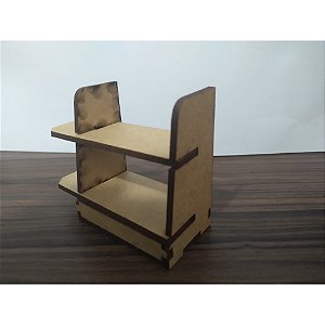 Mini Balcão 4 unidades MDF Branco