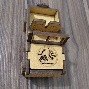 Mini Jipe JURASSIC PARK dinossauro 5 unidades MDF