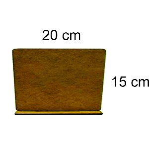 Mini painel 15 x 20cm 2 unidades Horizontal MDF