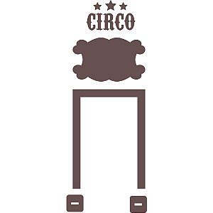 Mini Painel Circo com placa 5 unidades MDF