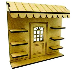 Mini Painel Frente de vendinha para mini cenário MDF 1 unidade