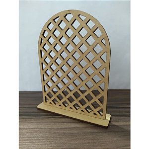 Mini Painel Treliça 10cm 5 unidades MDF