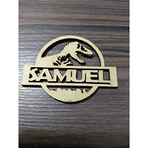 Placa Vazada Dinossauro 40cm MDF 1 unidade