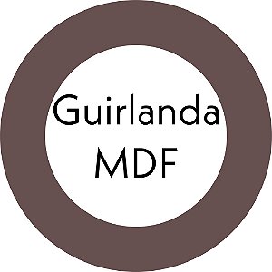 Recorte Guirlanda Arco 30cm 4 unidades MDF