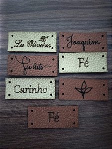 Kit de etiquetas para chaveiro 1,5 x 3,5 cm