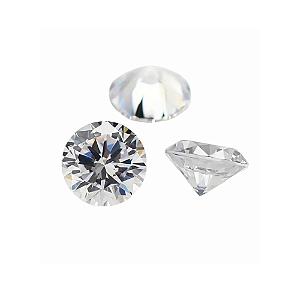 200 UNIDADES ZIRCÔNIA REDONDA CRISTAL CÚBICA 4MM