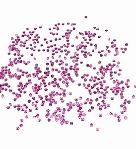 320 UNIDADES ZIRCÔNIA REDONDA CÚBICA FUCHSIA 1mm