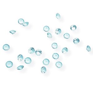 150 UNIDADES ZIRCÔNIA REDONDA CÚBICA AQUAMARINE 3MM