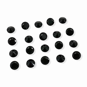 150 UNIDADES ZIRCÔNIA REDONDA CÚBICA JET 3MM