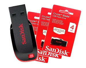 Pen Drive SanDisk USB 4GB Cruzer Blade