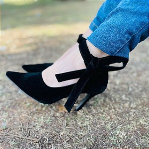 Scarpin Veludo Elise