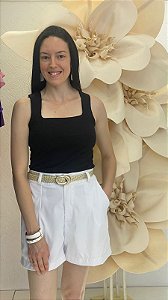 Blusa Regata Gola Quadrada