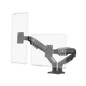 Suporte Articulado de Mesa com Pistão a Gás e Ajuste de Altura para 02 Monitores de 17 à 27 Polegadas - North Bayou F160 NB