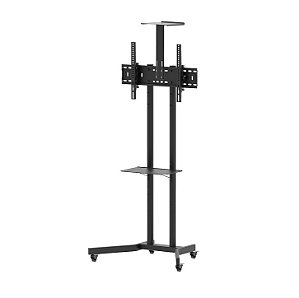 Suporte TV Pedestal com Rodízios e Bandeja 32 à 75 Polegadas - ELG A06V6_S