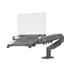 Suporte Notebook Articulado com Bandeja e Pistão a Gás para Mesa - North Bayou F80 FP-2 NB