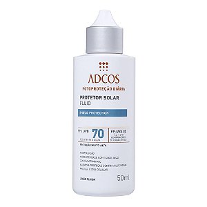 ADCOS PROTETOR SOLAR FLUID SHIELD PROTECTION FPS70 50ML INCOLOR