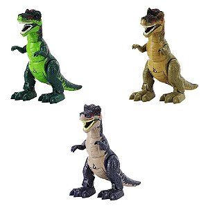 Brinquedo Dinossauro 30 cm Emite Sons, Luzes e Movimentos
