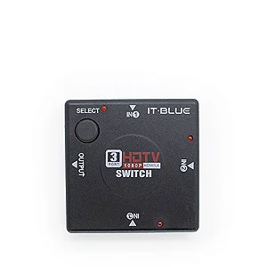 Switch HDMI 3x1 LE-4111 Preto - IT BLUE