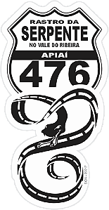 Patch Adesivo Rastro da Serpente Apiaí