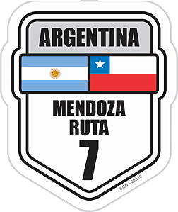 Patch Adesivo Argentina Mendoza Ruta 7