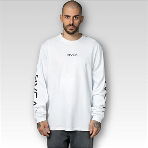 Camisa RVCA manga longa - Branco