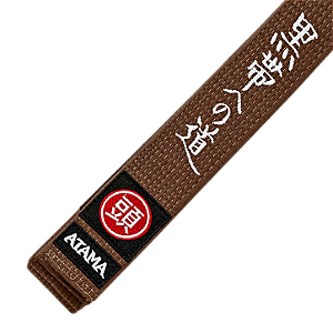 Faixa Bordada Marrom Jiu Jistu - Atama