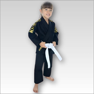 Kimono Jiu Jitsu Infantil Kyoshi - Preto