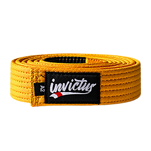 Faixa Infantil amarela Jiu Jitsu - Invictus