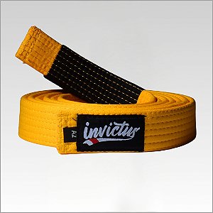 Faixa Infantil amarela Jiu Jitsu - Invictus