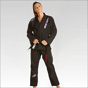 Kimono Preto Jiu Jitsu Feminino Ocean - Mormaii
