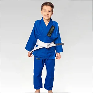 Kimono Infantil de Jiu Jitsu Azul - Adequado para campeonato