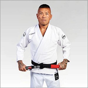 Kimono Branco Jiu Jitsu Koral Flow Trançado