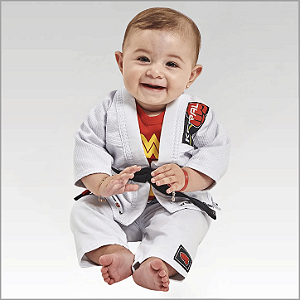 Kimono Baby Jiu-jitsu Branco Koral