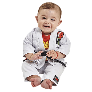 Kimono Baby Jiu-jitsu Branco Koral
