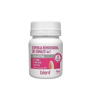 Esponja Removedora de Esmalte Sem Acetona 4x1 75ml Blant