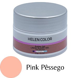 Gel para Unhas de Gel Helen Color Silver - Pink Pêssego 20g