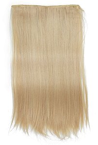 Aplique Cabelo Tic Tac Loiro Liso Idêntico ao Natural 60 cm