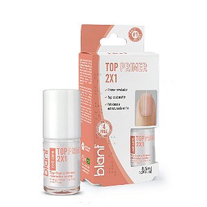 Top Coat e Primer Fortalecedor Nivelador Unhas 8,5 ml Blant