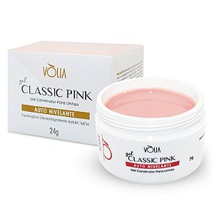 Gel Led Uv Para Alongamento Unhas de Gel, Classic Pink 24g, Vòlia