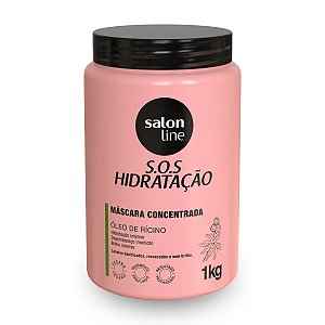 Máscara Hidratação Intensa Sos Óleo de Rícino Salon Line 1Kg